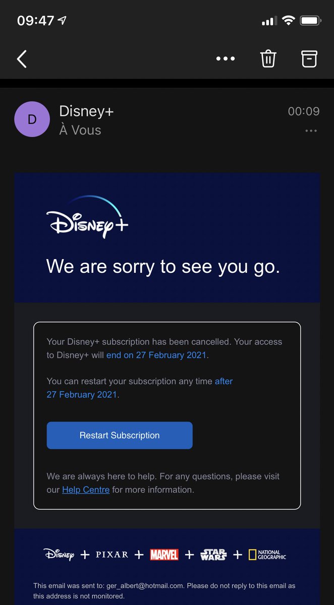lamoroso77's tweet photo. @TheLaurenChen Done! #CancelDisneyPlus https://t.co/Q25Ztq0JBV