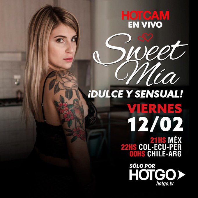 En horas hay show! Los espero?😈 https://t.co/ehWfqKHHns<a href="/tag/sweetmia"class="tags"><span>#sweetmia</span></a>