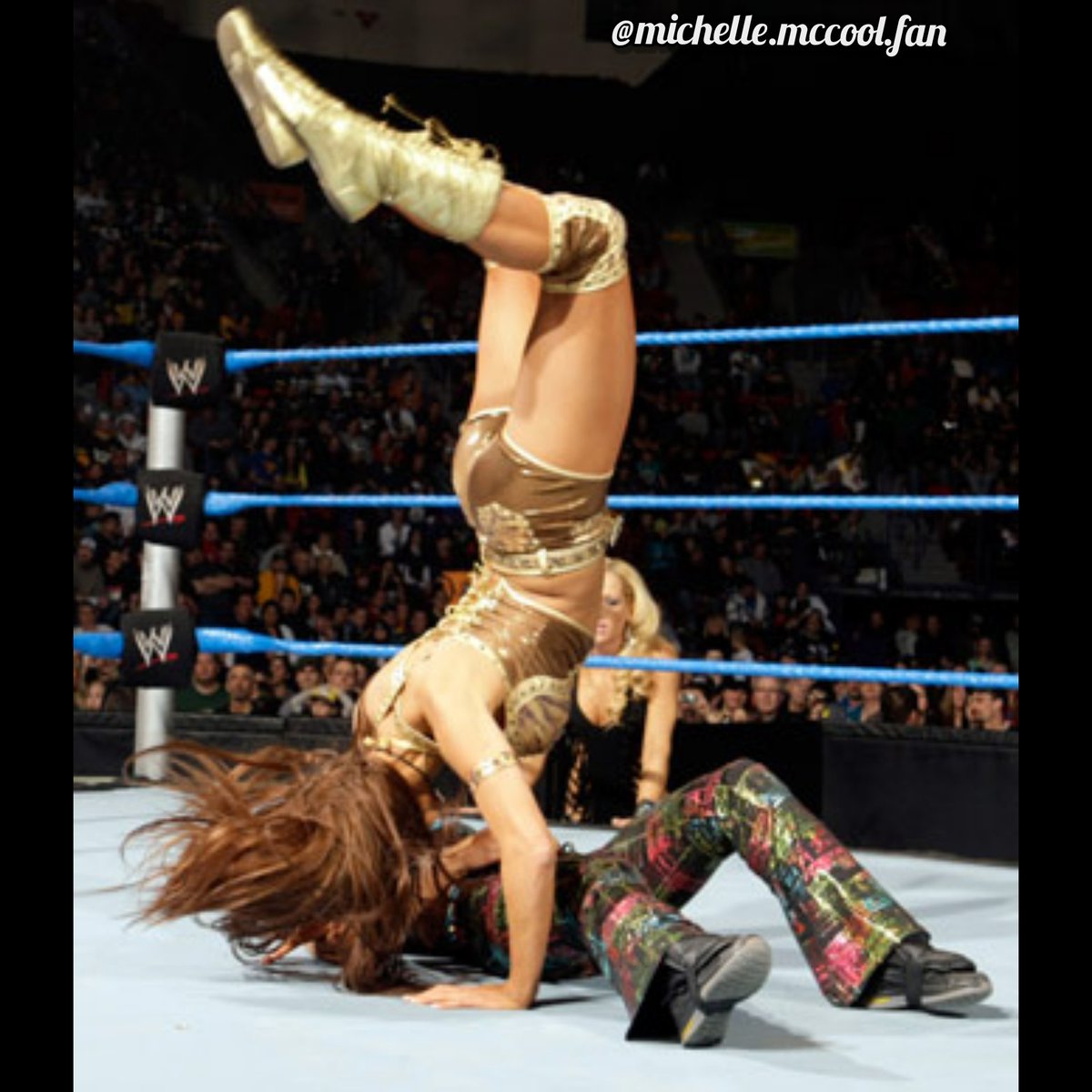 FanMccol's tweet photo. On this day: but 10 years ago @WWE Divas champion @evetorresgracie defeated @laylayel with @mimicalacool in a NON @WWE Diva’s Title Match: @evetorresgracie rolled up @laylayel for the pinfall.
#wwe #SmackDown #wwenetwork #wwedivas #michellemccool #LayCool #laycoolforever https://t.co/iiPF2rKlDD