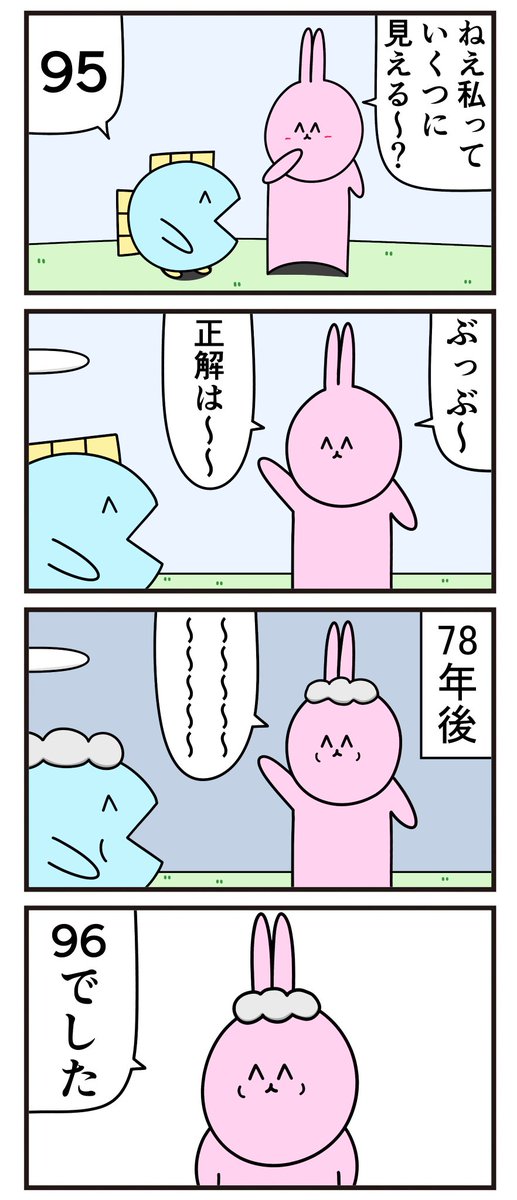 魚の4コマ
「実年齢より若く見られたい人」 