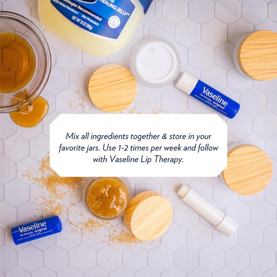 leelafoley's tweet image. I've got the easiest + best DIY lip scrub for you. Use 1-2 times per week for the perfect, smooth lips all winter long. Get your @vaselinebrand Lip Therapy at @meijer actv.at/cs5/ #VaselinePartner #FeelGoodLookGood #VaselineSoothingPower