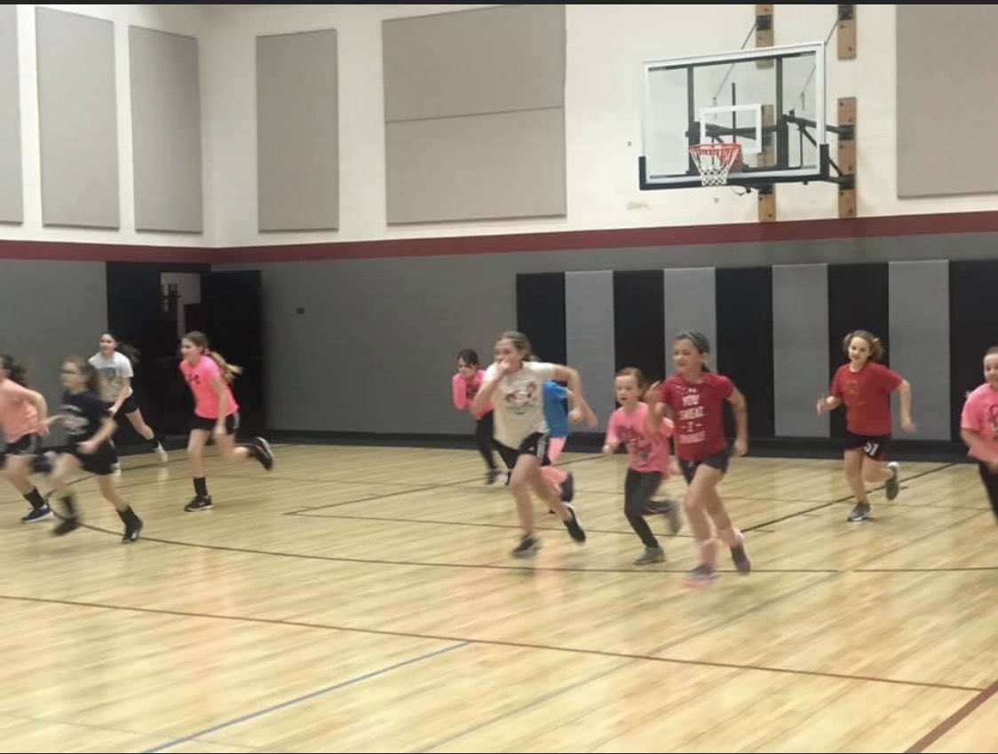 Girls Elementary Volleyball Winter Skills Camp kicked off in full swing tonight!  Training up these young athletes to be our varsity team in the years to come!