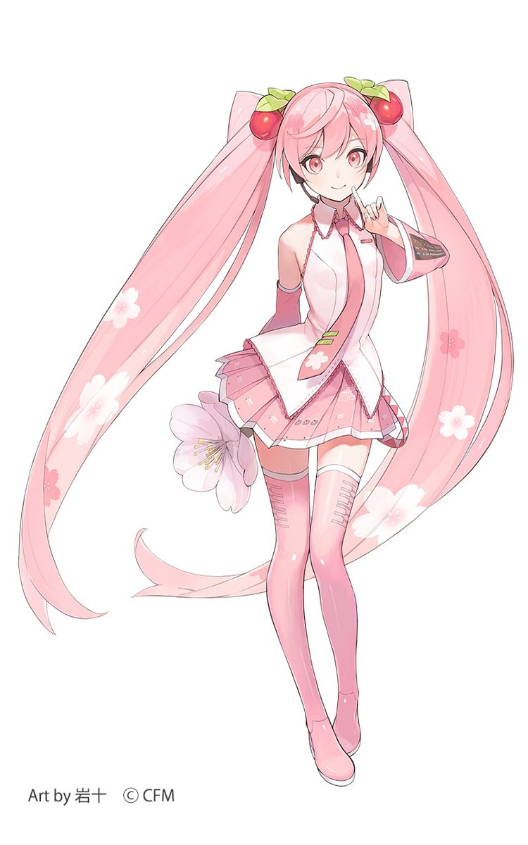 初音ミク 公式 タイトープライズより 桜ミク21ver のフィギュア が2月中旬 登場 先日ブログで紹介した物販と合わせ こちらも岩十さん Iwato1712 に描き下ろして頂きました 一足先にプライズで春を告げる桜ミクさんをゲットしてくださいね