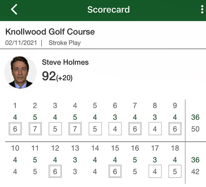 Finally I had a good round of golf after playing so badly lately. It started Okay on the front and then