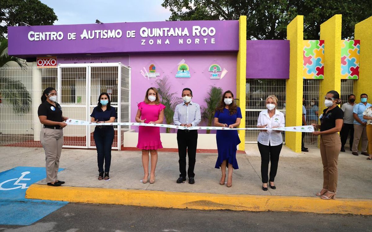 CarlosJoaquin's tweet photo. Avanzamos para proteger a niñas, niños y mujeres con la inauguración del Proyecto Antenas, dirigido a menores de edad víctimas de abuso, el Centro de Autismo Zona Norte y la reactivación del Centro de Capacitación Laboral @Tiendas_OXXO para mujeres en situación de violencia. https://t.co/w5Z8Jwdsae