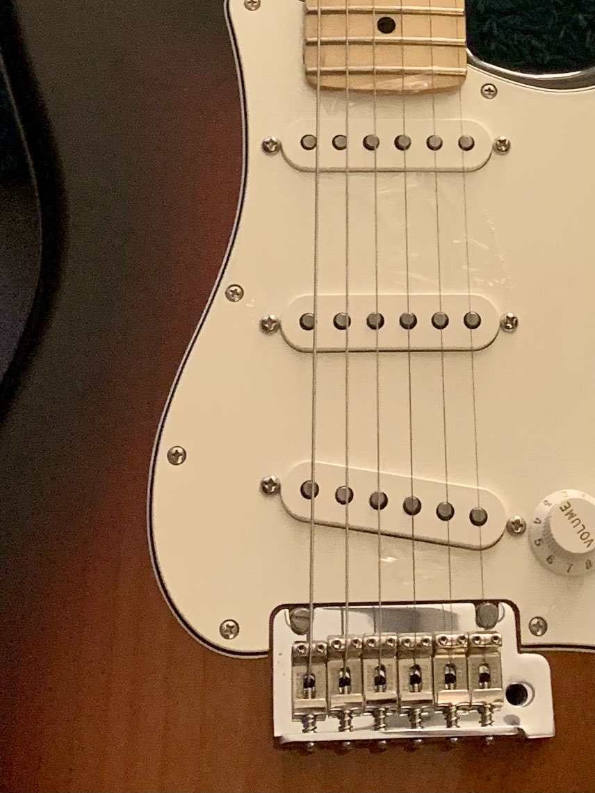 Happy #NationalGuitarDay

I bought a #Fender #Strat #MIM in Nov 2019. Still learning scales but she has incredible resonance and plays like butter.And has saved me. Play music 🎸#MusicSavesLives #guitar