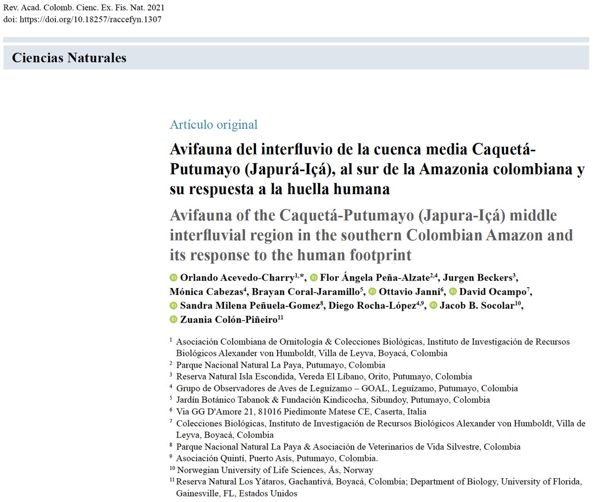 Acá les dejo nuevamente el link al artículo en  @RevistaCol  https://doi.org/10.18257/raccefyn.1307