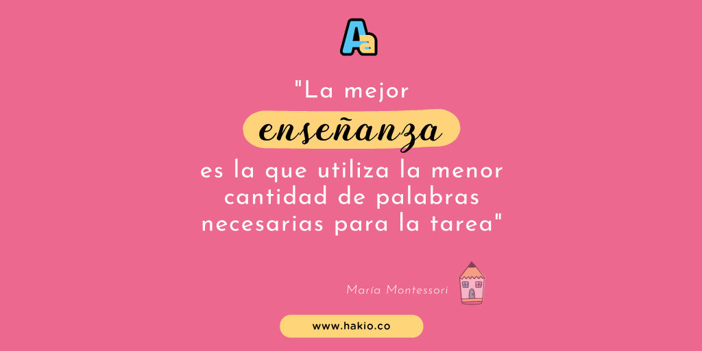 HakioCo's tweet photo. ✨ Uno de los pilares del método pedagógico Montessori es potenciar la capacidad que tienen los niños de aprender por sí mismos, explorar libremente, jugar, moverse y socializar de acuerdo a su ritmo. 
¿Cómo te parece este método?

#frasedeldia #enseñanza #metodomontessori https://t.co/5ynSUUa9FS