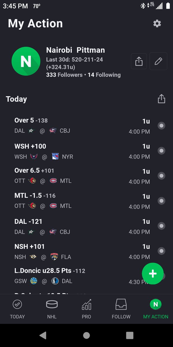 pittman_nairobi's tweet photo. Here's my plays for tonight @JTFOz @SacTownKingCA @JTMoneyCaps @WizOfBetting @JimmyTheBag @JayMoneyIsMoney @MrPuckLine @actionjaxson100 @pickzillas
Good Luck Tonight Guys💪🏼!!!
#GamblingTwitter #Vegas
#LetsEat #Rwtweet https://t.co/Az7JZ3jzo0