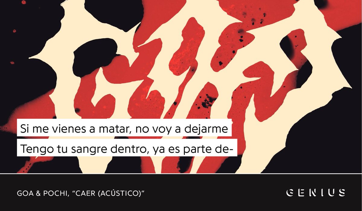 Las distintas emociones que transmite mediante su sonido es lo que ha caracterizado a @GoaKvsh del resto de la escena musical española, y ahora viene aún mejor con su nuevo álbum acústico. 

Letra disponible ya en Genius: genius.com/albums/Goa/Unp…