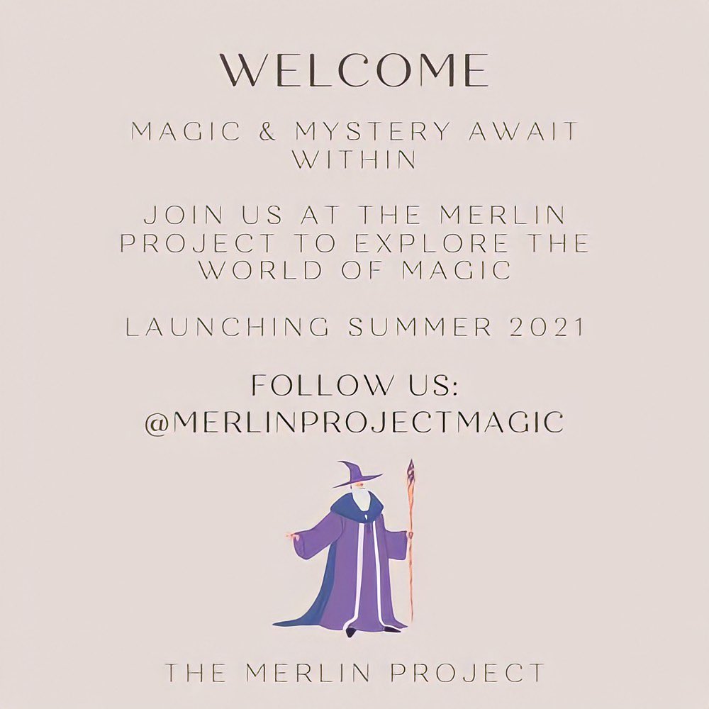 The Merlin Project - Launching in 2021 🧙‍♂️🔮