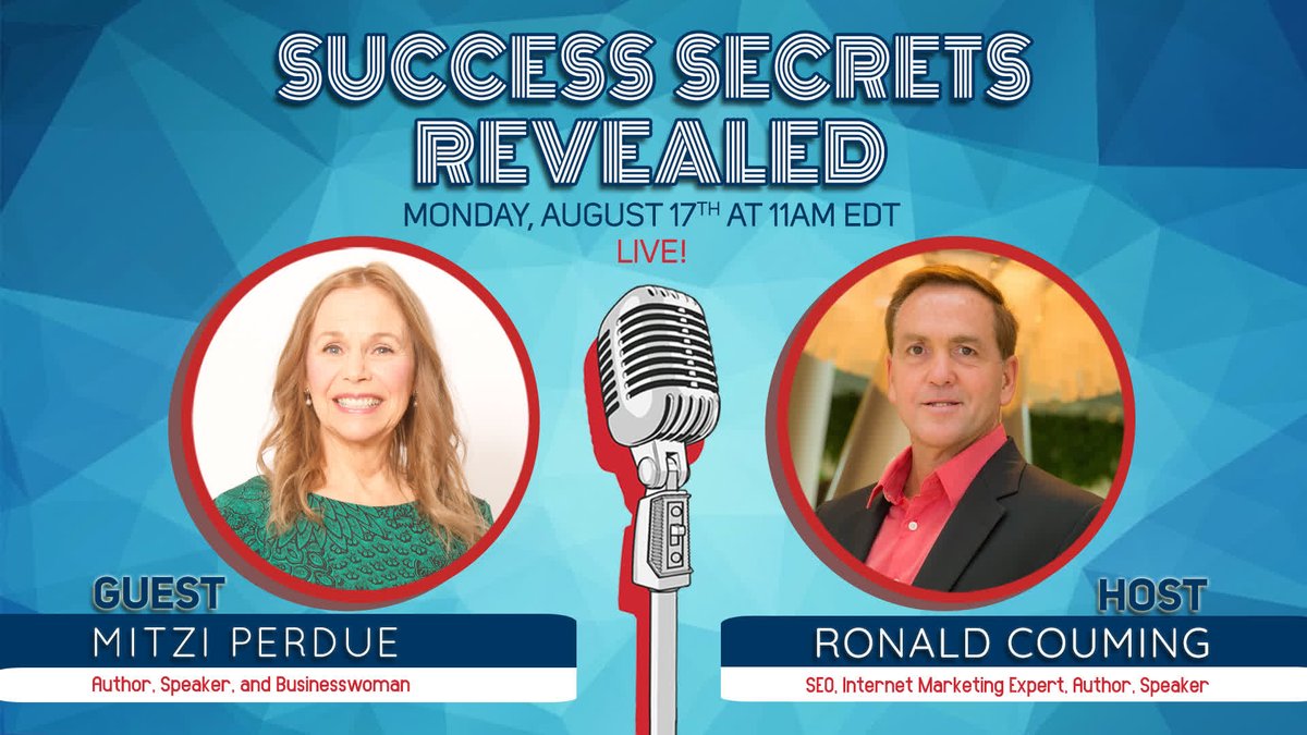 Awesome replay of Success Secrets Revealed, Mitzi Perdue, interviewed by Ronald Couming, Internet marketing Specialist

rcsonlinesolutions.com/all-video-blog…