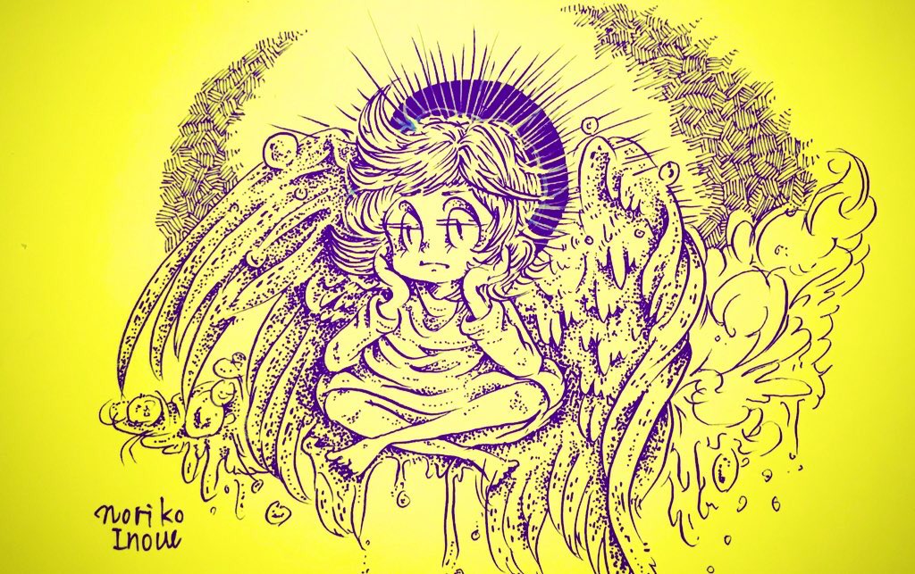 #見た人もなにか無言で人外をあげる

#イノウエノリコの絵 