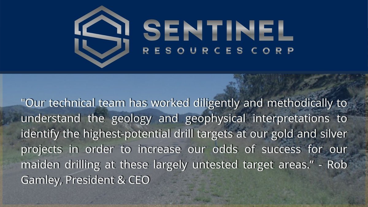 SentinelResCorp's tweet image. Sentinel Technical Team completes data review of priority #gold and #silver projects; Identifies areas for #drilling in New South Wales, #Australia.

Sentinel trades on the CSE under ticker symbol $SNL and the OTC under ticker symbol $SNLRF.

sentinelexp.com/2021/02/sentin…