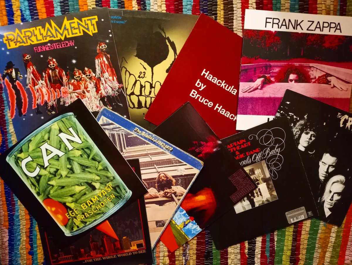 beatsandblood's tweet photo. #parliament #throbbinggristle
#brucehaack #frankzappa
#thecramps #captainbeefheart
#milesdavis #thebeatles
#death #deathfromdetroit
#georgeclinton
#genesisporridge #industrialmusic
#punkrock #recordnerd #vinylguide
#vinylcollection #vinylcommunity
#vinyl #vinylcollector https://t.co/NkFUFE4tcC