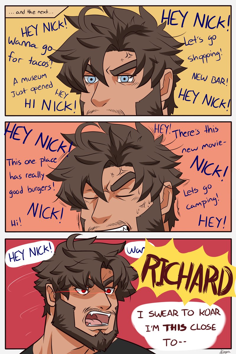 K0utato's tweet photo. Rick just wants some quality time with his brother 🥺 https://t.co/6TpwW756fu