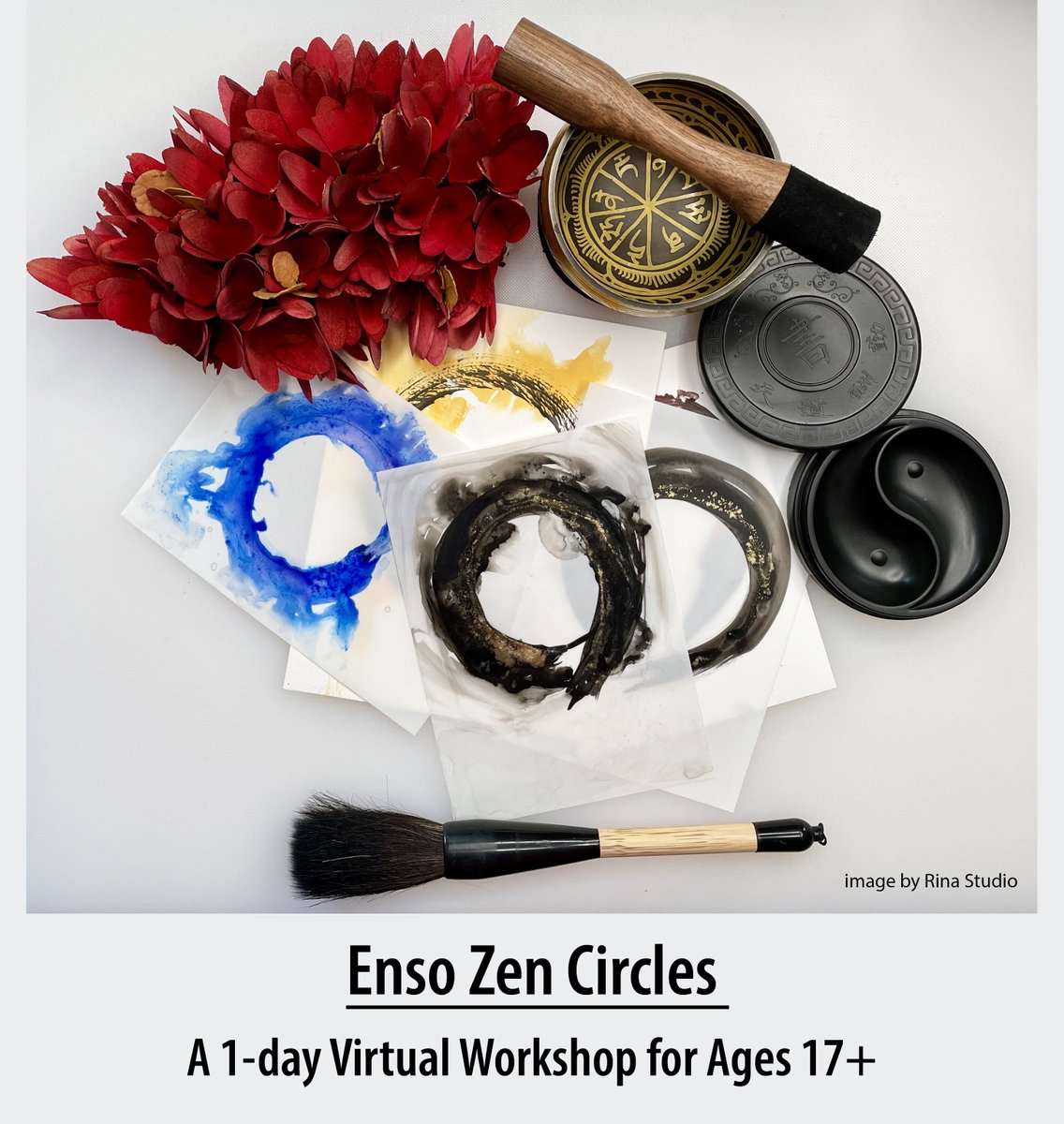 Find your Zen! #Enso is an art-making meditation. Open to all levels – no art experience necessary!

This 1-day workshop is held virtually on Sunday, Feb 21st from 1-4pm led by artists Carolyn Letvin and Rina Naik.

Follow the link to register today:
attleboroartsmuseum.gosignmeup.com/public/Course/…