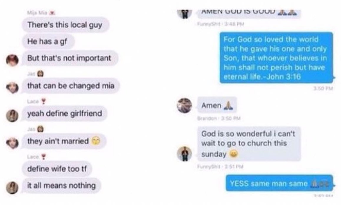 CauseWereGuys's tweet photo. Girls chats vs guys chats https://t.co/jm1YAQ4SHC