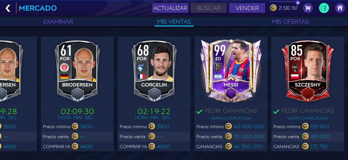 MobileSergi's tweet photo. Vendido ✅
💰 Sé que lo pude vender por 80M pero no me quería arriesgar a qué no se venda y baje..
Igual con eso ya me da para fichar cositas 😈🔥
#Messirve #MeBale 🤍 https://t.co/GWrov4uePk