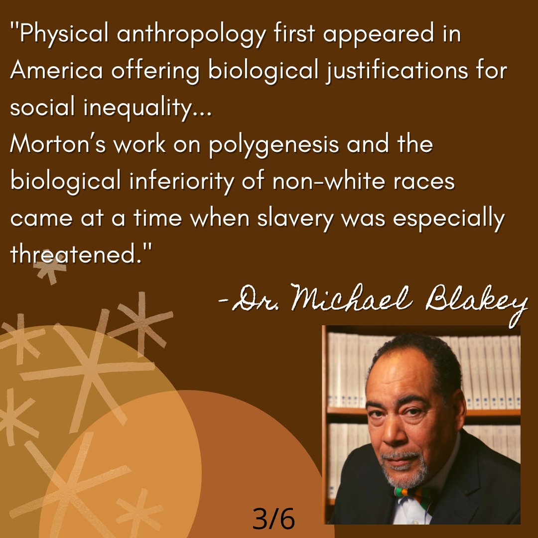 Dr. Michael Blakey. 1987. Intrinsic social and political bias in the history of American physical anthropology: With special reference to the work of Aleš Hrdlička. Critique of Anthropology, 7(2), 7-35. #BlackInBioAnthWeek  #RaceAndBioAnth
