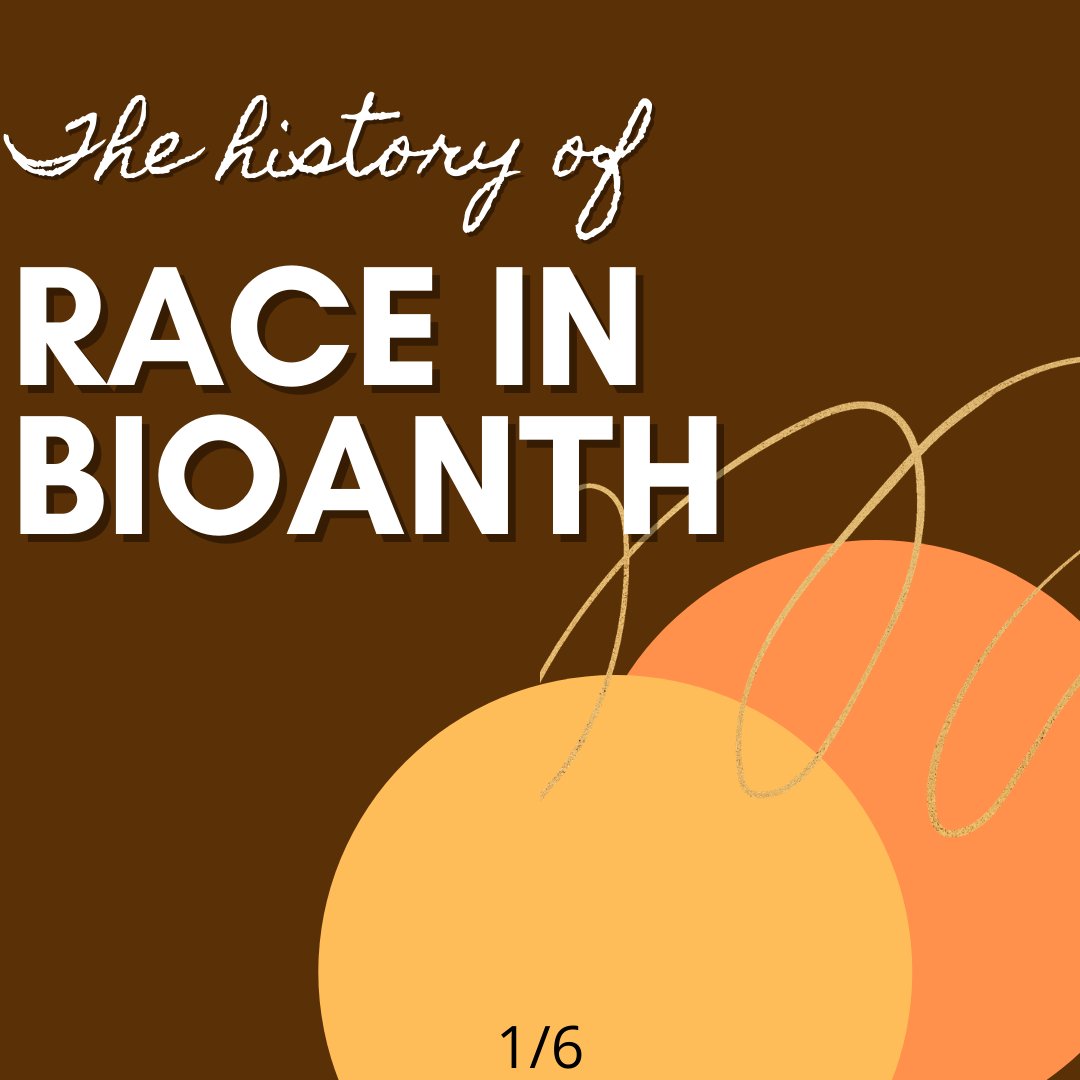 Important thread on the History of Race in BioAnth told from the perspective of Black Bioanthropologists!  #BlackinBioAnth  #AnthroTwitter  #BlackInBioAnthWeek  #RaceAndBioAnth