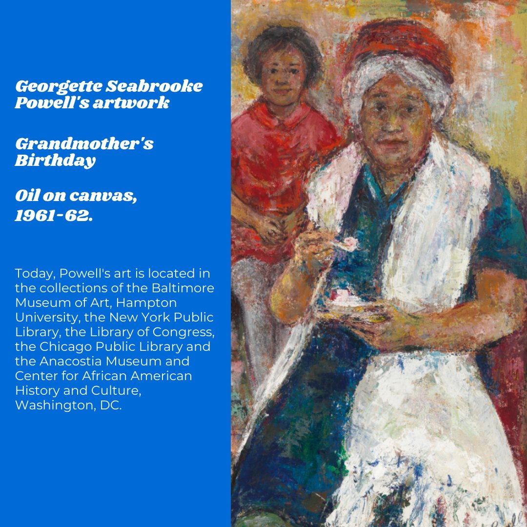 To celebrate #BlackHistoryMonth, we are honoring art therapists of color who were pioneers in the field. Today, we share with you Georgette Seabrooke Powell ATR.  Swipe to learn more about her. Thanks <a href="/ArtTherapyOrg/">Art Therapy - AATA</a> for this important information.
#historyofarttherapy #arttherapy