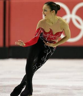 2004: the international skating union decrees that female skaters can wear pants (except for ice dancers), leading to bodysuits worn by irina slutskaya (2005) sarah meier (2006) and in then 2018 being brought back by carolina kostner and mae berenice-meite