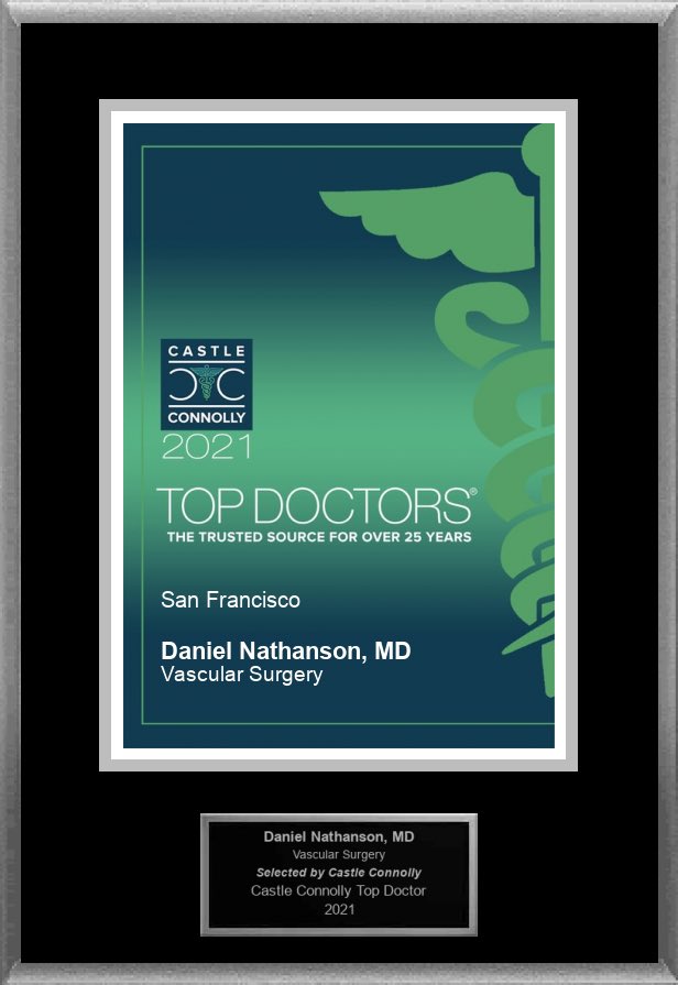 SF_veins's tweet photo. Bham! Dr. Nathanson &amp; Dr. Hong both just received SF Top Doctors recognition awards for Vascular Surgery. Congratulations!! https://t.co/s05EHrDNTs