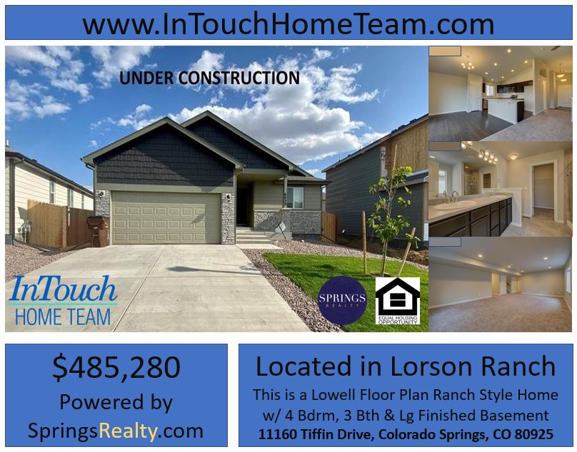 IntouchHomeTeam's tweet photo. New listings - New Listing  - 2,484 sq ft ranch style home located in Lorson Ranch with mountain views of Pikes Peak.   Reach out with any questions and schedule a visit before it's too late. https://t.co/va65zVMJBF