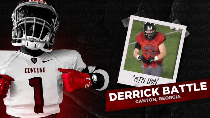 From Cherokee High School in Georgia! "Derrick is a great player, athletic, physical, and great frame. His family is awesome and was great getting to know them! Comes from a fantastic program that coaches them very well!" #Mount21nLions 🐾🐾