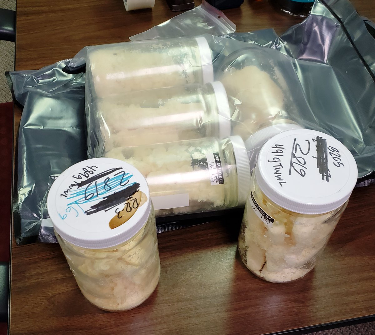 nyspolice's tweet photo. Approximately 400 pounds of various edibles containing THC/Marijuana, 2 pounds of Marijuana, and $8,000 cash were seized by an SP Schuyler Trooper during a traffic stop on the Thruway, resulting in a felony arrest.  Good work getting these drugs off the road! https://t.co/C8NVrm1c8g