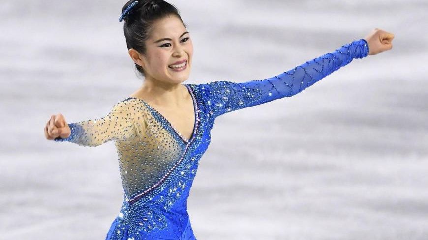 2006: Japanese singles skater Shizuka Arakawa wins the olympic gold medal this year in her kimono-inspired costume, creating the trend of kimono-style skating costumes seen here worn by mao asada (2016), satoko miyhara (2018), and evgenia medeveda (2019)