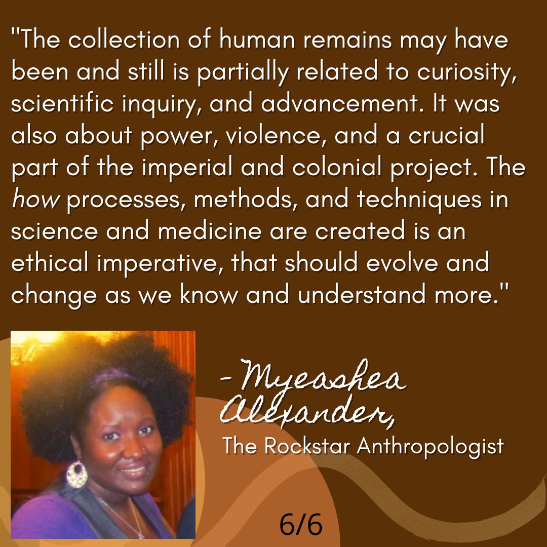 Myeashea Alexander. 2020. Head Hunters: Anthropology and the Skull Obsessed Series Intro. Web blog post. ( @RockstarAnthro)  https://therockstaranthropologist.com/head-hunters-anthropology-and-the-skull-obsessed-series-intro/  #AnthroTwitter  #BlackInBioAnthWeek  #RaceAndBioAnth