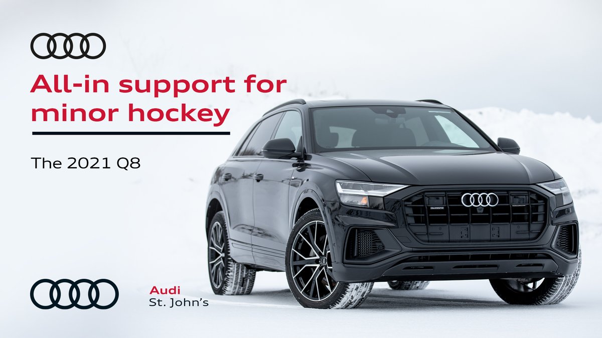 AvalonCeltics's tweet photo. .@AudiStJohns is all-in with its support for Avalon Celtics Minor Hockey. And when it comes to all-in the 2021 Q8’s driver-centric controls and quattro all-wheel-drive make the Audi Q8 the perfect Saturday morning hockey hauler. Visit https://t.co/Izhlz3Xwuh for more information. https://t.co/TLThWxiwkM