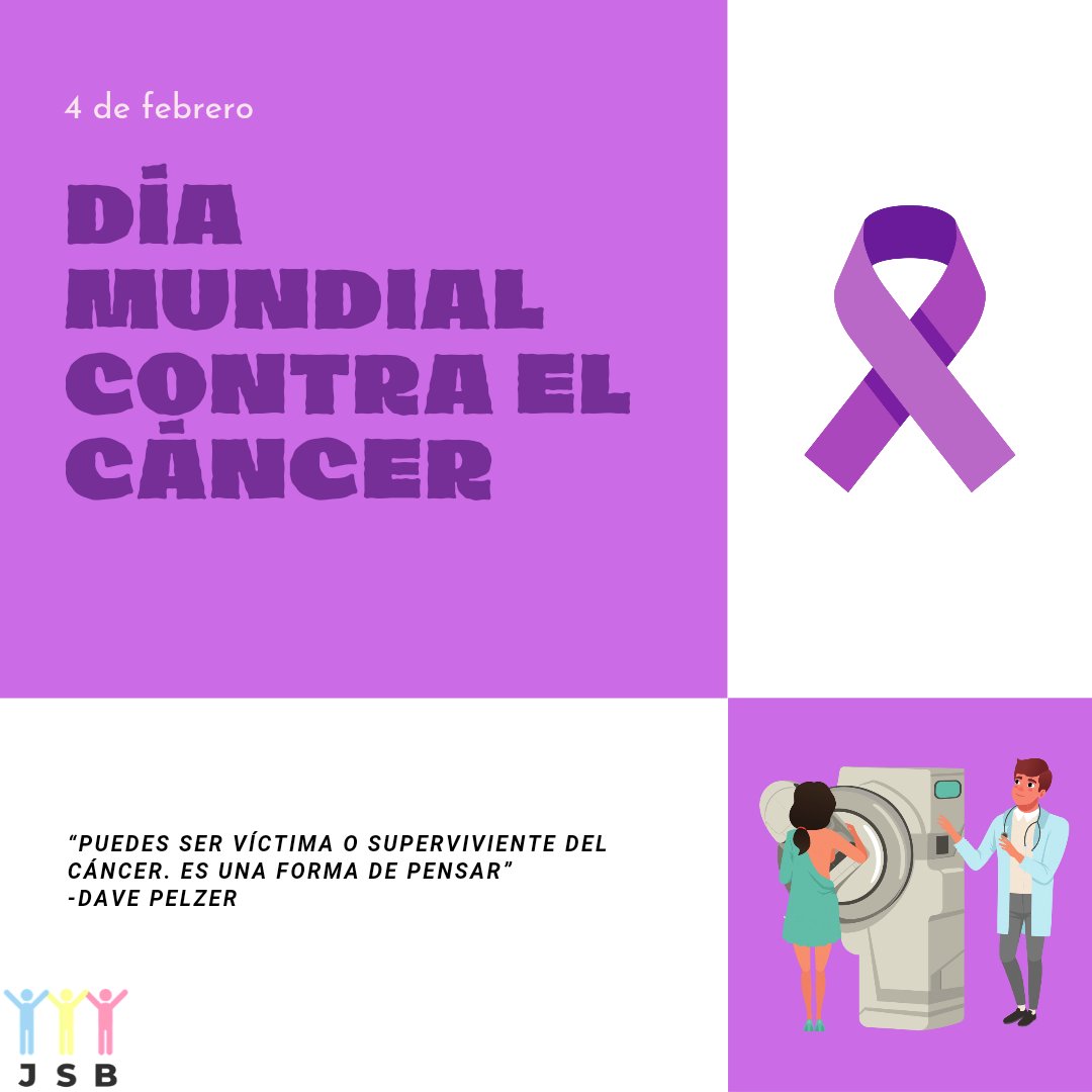 j_sinbarreras's tweet photo. El Día Mundial del Cáncer es una fecha que tiene como objeto recordar la importancia de la detección de la enfermedad. 💜
#DiaMundialContraElCancer https://t.co/d3dBhdDlFI