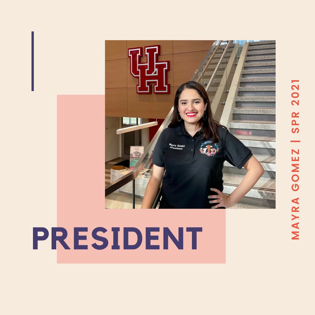 Hi, I’m Mayra Gomez! I’m a Junior studying SCM &amp; Finance. I’m serving as this semester’s President, and am excited to see you join us in our events! Fun fact: I like trying recipes from tik tok! My fav is a Chicken Alfredo recipe that tasted just like the one from Olive Garden!