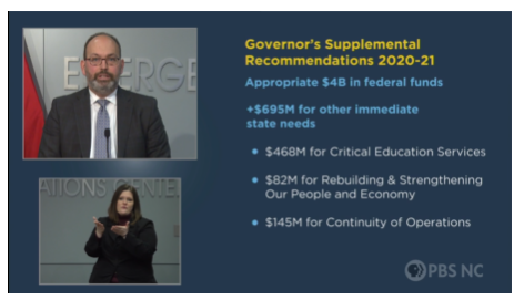 Gov invites Budget Director Charlies Perusse to make budget proposal presentation.Perusse: #NCpol