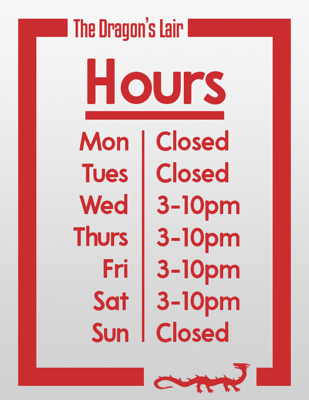 LairOneonta's tweet photo. WE ARE OPEN!

Come on by during out new hours! :D https://t.co/Dq5xY5boEH