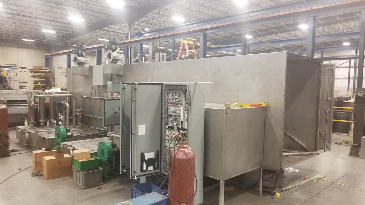 JENFAB_Inc's tweet photo. Our JenFab team has been working diligently on a large custom monorail system we will be completing and testing over the next few weeks. Be on the lookout for the final video of this system soon!!!! #partscleaning #solutionsprovider https://t.co/8lgNkzoHw2
