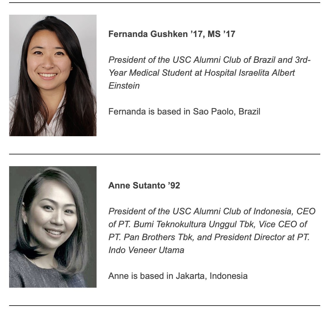 Thank you <a href="/USC/">USC</a> <a href="/USCMexico/">USC Mexico</a> Despite barriers, women are continuing to shatter glass ceilings and working to bring up the next generation of women. Join TODAY at 7pm (mx) for a timely discussion featuring alumnae leaders across the globe.
usc.zoom.us/webinar/regist…