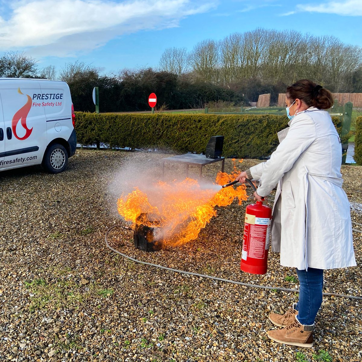 PrestigeFire's tweet photo. This morning we carried out #firewardentraining for a local care home. This should be carried out annually. If your staff require fire warden or #fireawarenesstraining, we can provide this essential training in a COVID safe environment π₯π§―π₯ #extinguishertraining #prestigefire https://t.co/vz5R7r3evx