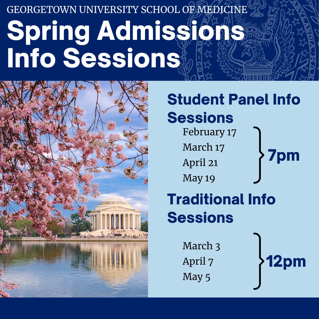 UPDATE: Registration link has been fixed! Thanks for those who let us know it was broken.
.
.
.
We'd love to have you at one of our Spring Info Sessions! Feel free to sign up on our website.