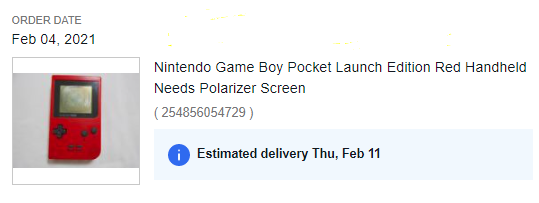 BattleAxTheater's tweet photo. I can't really get enough of this handheld modding stuff. Game Boy Pocket on its way with a plethora of modding accessories for it and the GBC from @RetroModdingCom &amp; @handheldlegend. Cant wait! https://t.co/BiJwnyOm8a