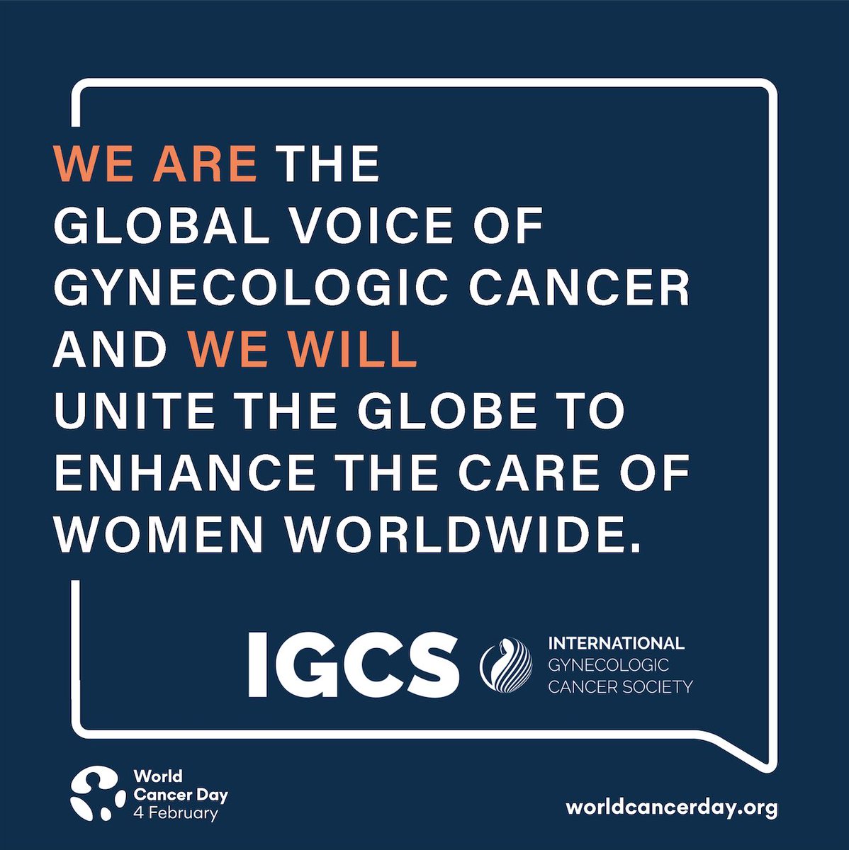 IGCSociety's tweet photo. February 4th is #WorldCancerDay!
We are the global voice of #gyncan and we will unite the globe to enhance the care of women worldwide. #IAmAndIWill #WorldCancerDay
View the recording of Conversations with Coleman Celebrating World Cancer Day➡️ https://t.co/0rqxz30Rg9 https://t.co/ZrCtYFDnE9