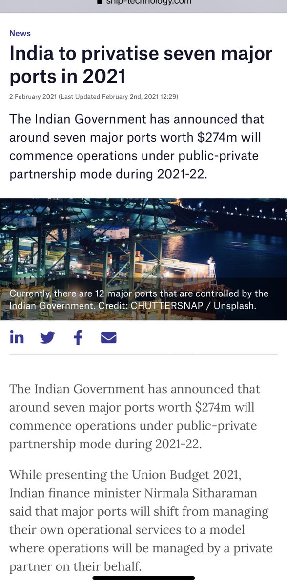 AskBinit's tweet image. ship-technology.com/news/india-pri…  can I invest in it as I have some bucks to spare. How will I become #aatamnirbhar with this ?