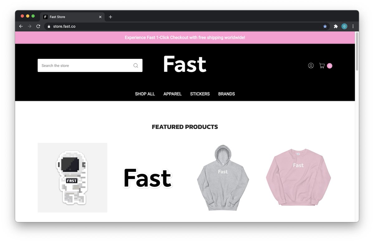 One of the most rewarding aspects of joining  @Fast has been how quickly I was able to jump in and start making an impact. Today we unveiled an upgraded Fast Store at  https://store.fast.co&nbsp;. In just two weeks, we have made a bunch of changes to improve the customer experience.