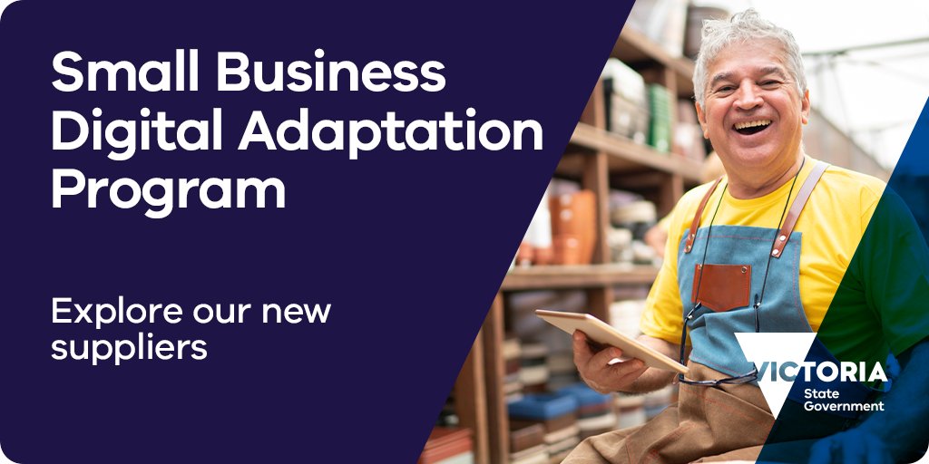 businessvic's tweet photo. Eight new providers have joined the Small Business Digital Adaptation Program, including @AGFG @ecwid, @QuickBooksAU, @Lawpath, @ReckonHQ, @ServiceM8,  @vaccofficial, and @TradeTrakAU.

Find out more about the new additions. ➡️ https://t.co/pO054D7gsY https://t.co/GMJWQJaHbS