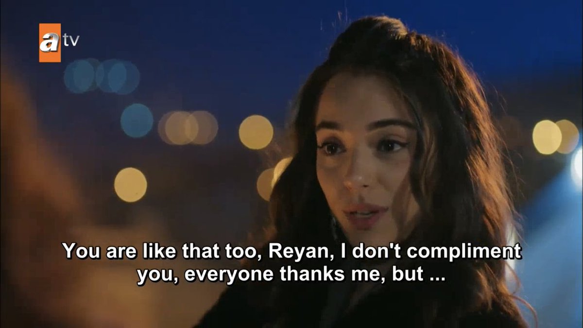 I did really love that even though Azra is a doctor and Reyyan isn't, it's acknowledged that it was Reyyan, and not Azra that brought Miran back. It has always been true that Reyyan is a healer-- of hearts, of minds, of relationships, and now of bodies. It was only right.  #Hercai