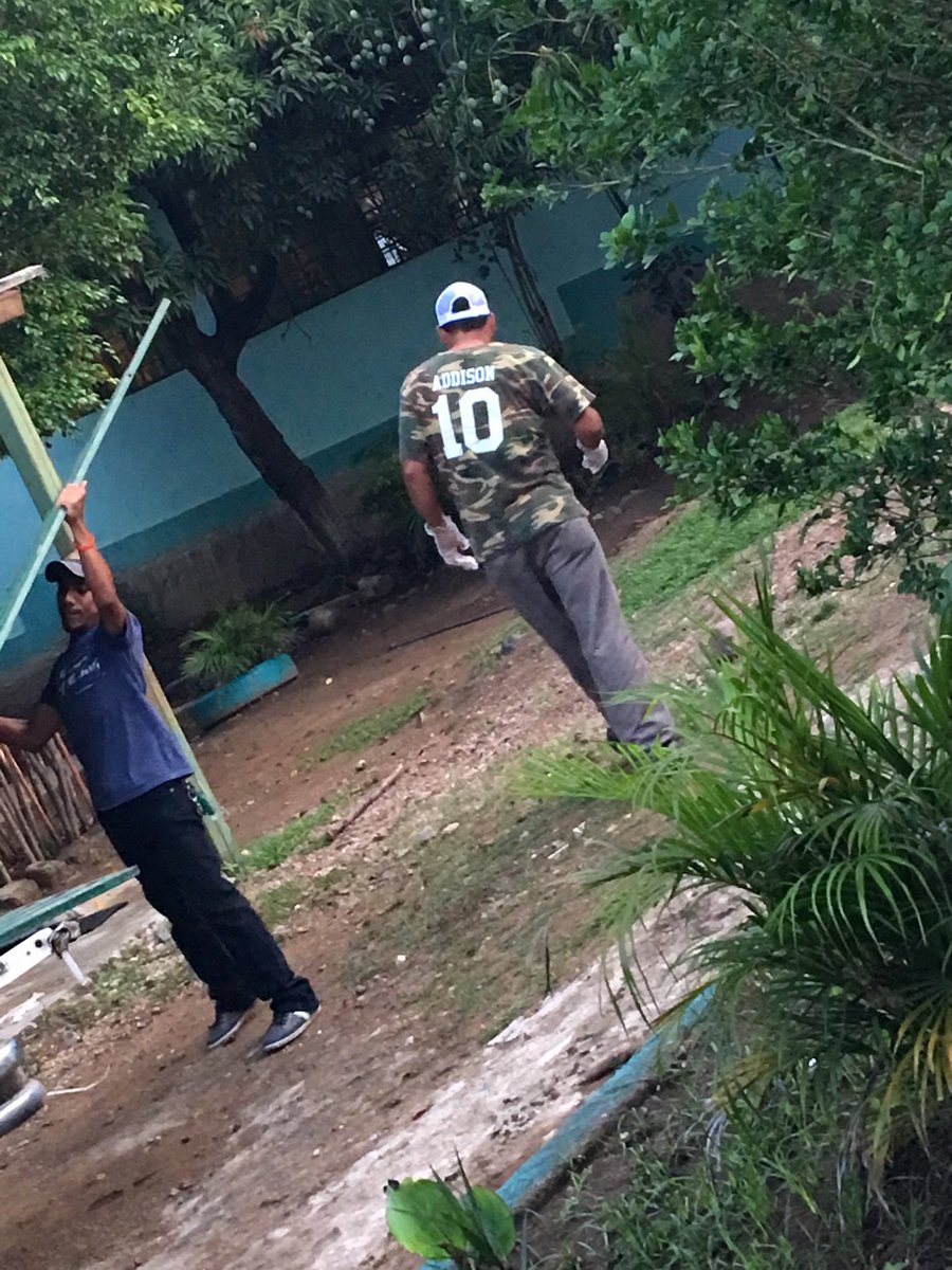 ChrisAddison7's tweet photo. I’m not in this photo but that guy is wearing my jersey. In 9th grade we wore that jersey and when I grew out of it I gave it to a church that was donating clothes to those in need. Couple of years later my friend went on a mission trip to Honduras and sent me this. https://t.co/l2fgCroxQs
