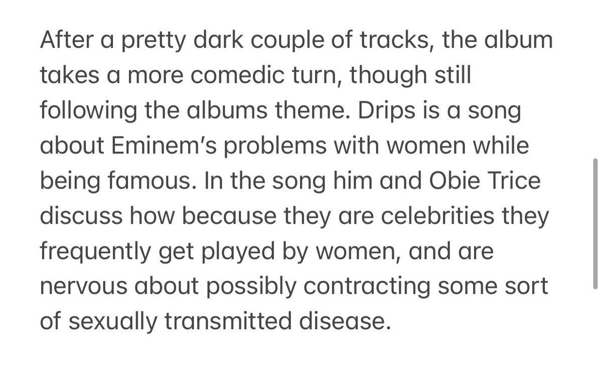 I started running out of tweets so had to pack a few song breakdowns into images for the final leg of the thread.